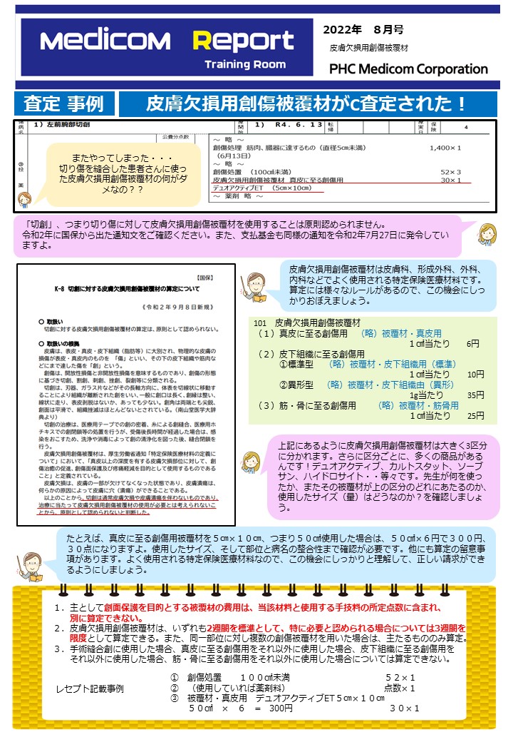 皮膚欠損用創傷被覆材